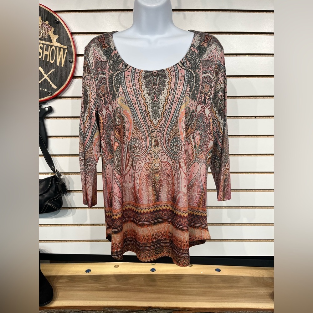 One World knit top size large - Picture 2 of 9